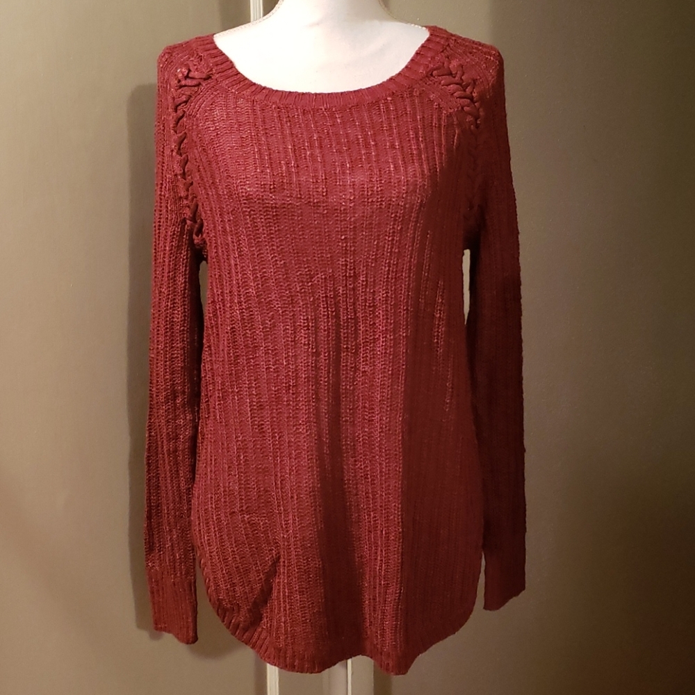 Juniors Burgundy Sweater - XL
